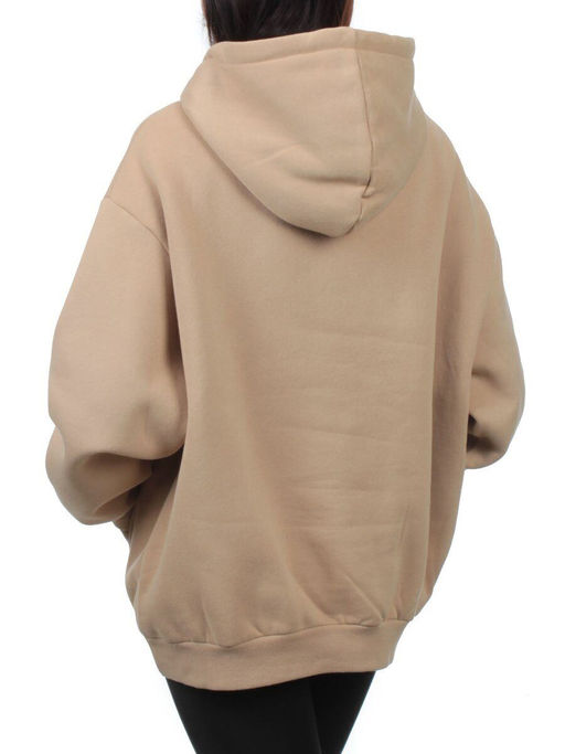 2610 BEIGE Толстовка женская (85% хлопок, 10% полиэстер, 5% спандекс) - Fashion фото 6