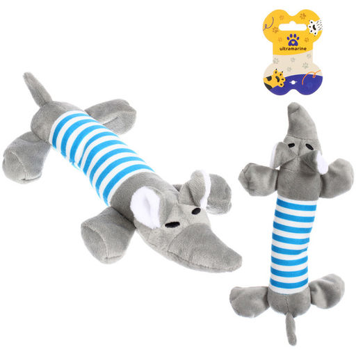 Цена за 2 шт. Игрушка для собак малых и средних пород "ЗООГРАД", с пищалкой, 23см (лейбл)