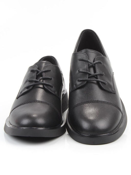 03-M47-68 BLACK Полуботинки женские (натуральная кожа)