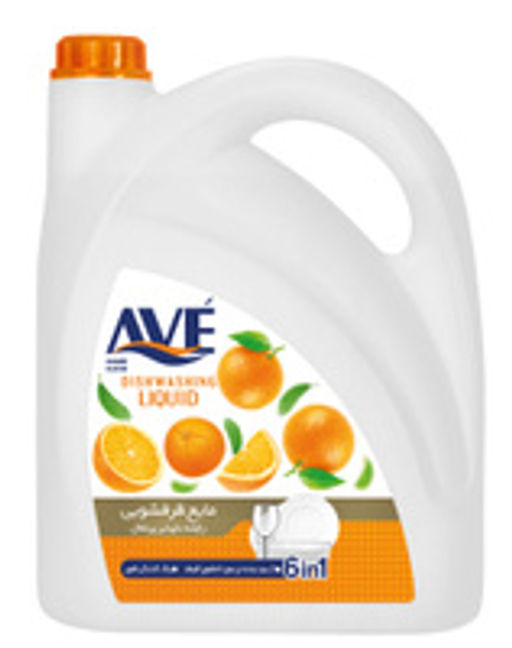 "AVE" Средство для мытья посуды (3750г) Апельсин и цветы.4