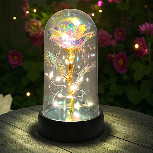 Светильник "Волшебный цветок" в коробке (прозрачный)