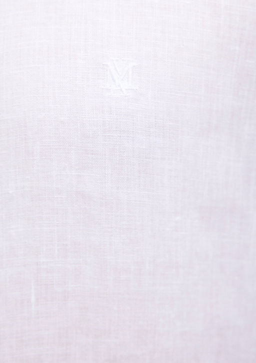 Beyaz Keten Gomlek - Mavi фото 6