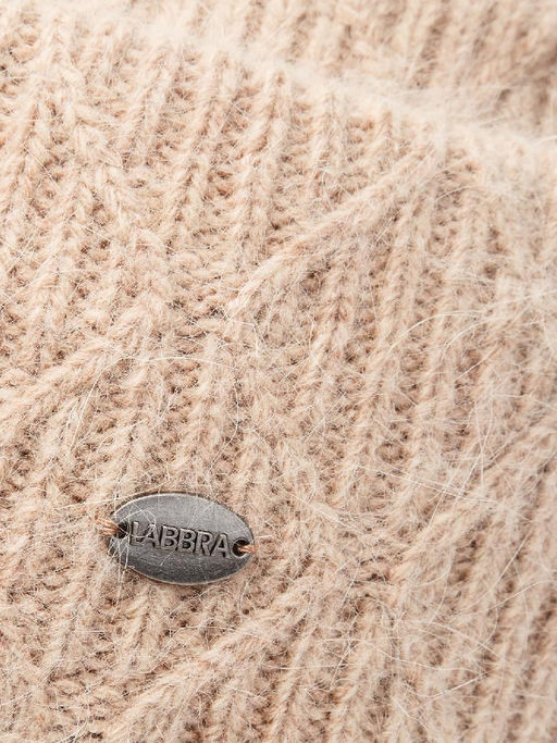 Шапка жен. анг+нейл LB-A53052 beige melange - Labbra фото 3