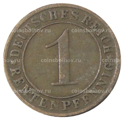 Монета 1 рентенпфенниг 1924 года A Германия
