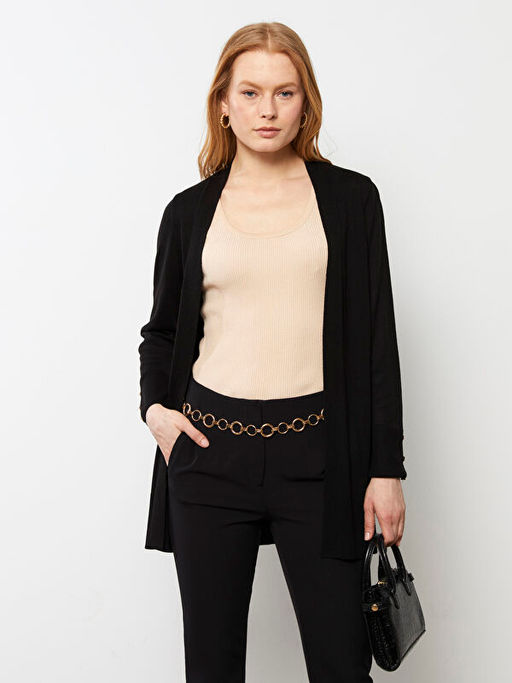 ?al Yaka D?z Uzun Kollu Kad?n Triko H?rka