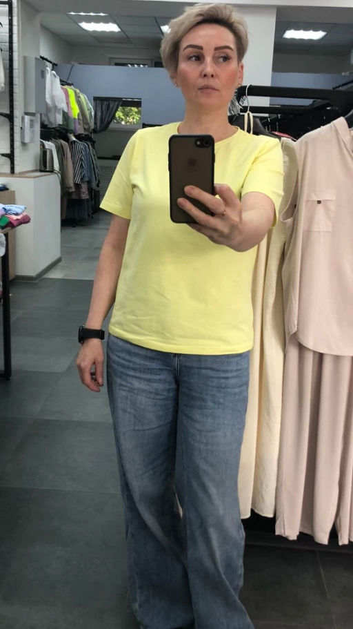 Футболка базовая_715/желтый - Ihomelux фото 2