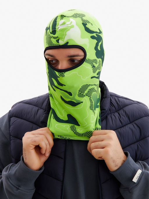 Маска-балаклава Green Spots, размер универсальный, зелёная