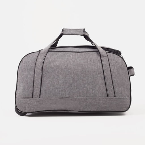 Сумка дорожная на колёсах, отдел на молнии, наружный карман, цвет серый - Simaland фото 2