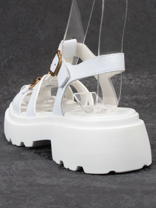 08-PEAG54-1 WHITE Босоножки женские (натуральная кожа) - Фабричный китай фото 7