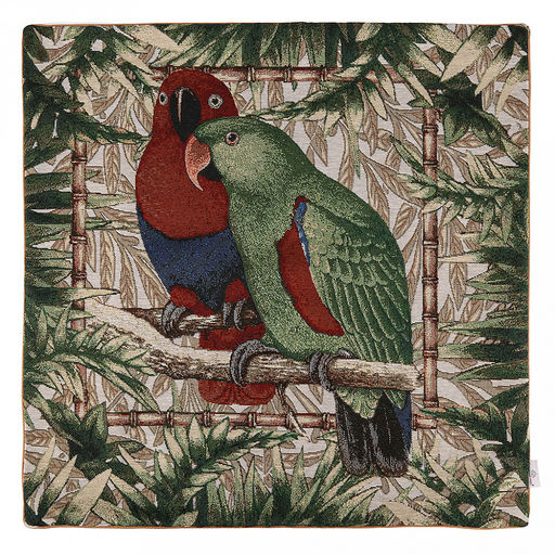 Наволочка декоративная 48х48см Два попугая, гобелен 330г/м2 - хлопок 70%, полиэстер 30%, с кантом, на молнии Домашняя мода (Россия) фото 7