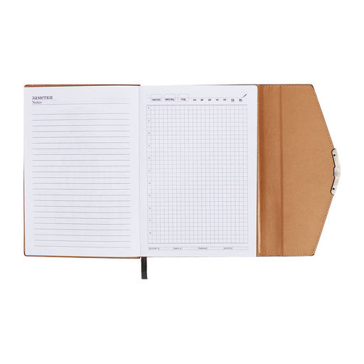 Ежедневник недатированный А5, 140 листов, искусственная кожа, «Стиль», чёрный