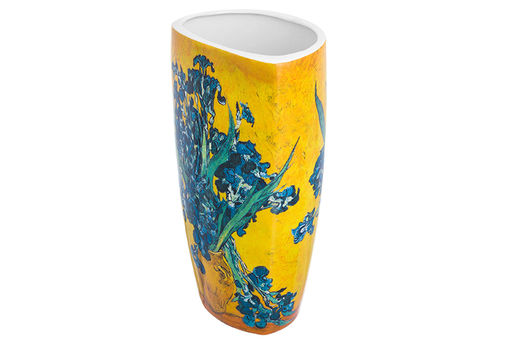 Ваза 1,5 л 12,5*9,5*22 см "Ирисы в вазе" NEW BONE CHINA