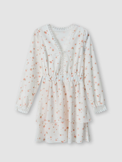 Платье женское белое с цветочным принтом - Mark formelle фото 4