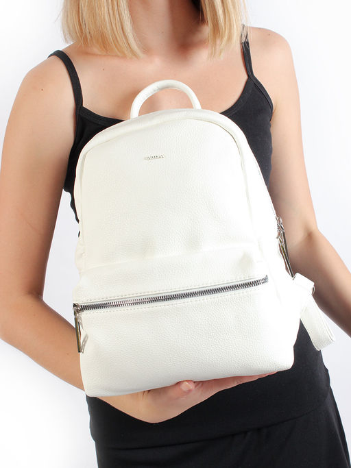 LACCOMA рюкзак Скарлет-Н2005-белый эко кожа хлопок