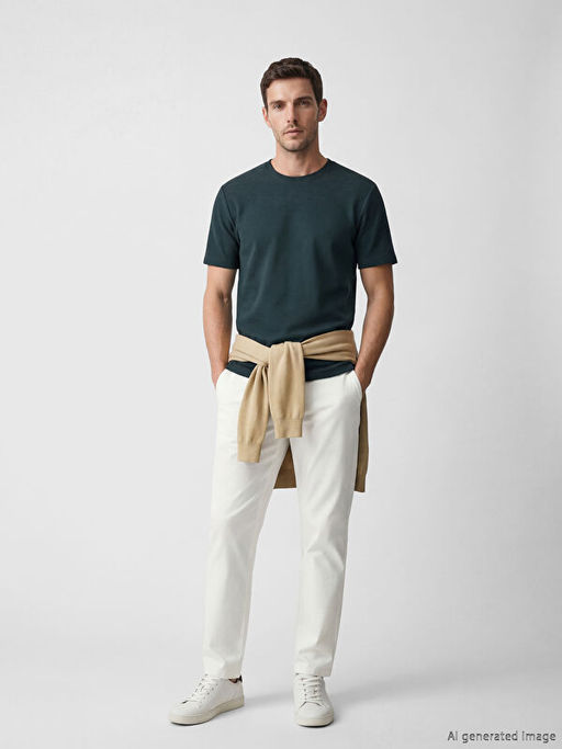 Bisiklet Yaka Erkek Ti??rt