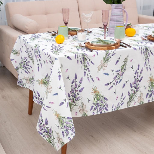 Скатерть «Этель» Lavender 149×180 см, 100% хлопок, саржа 190 г/м²