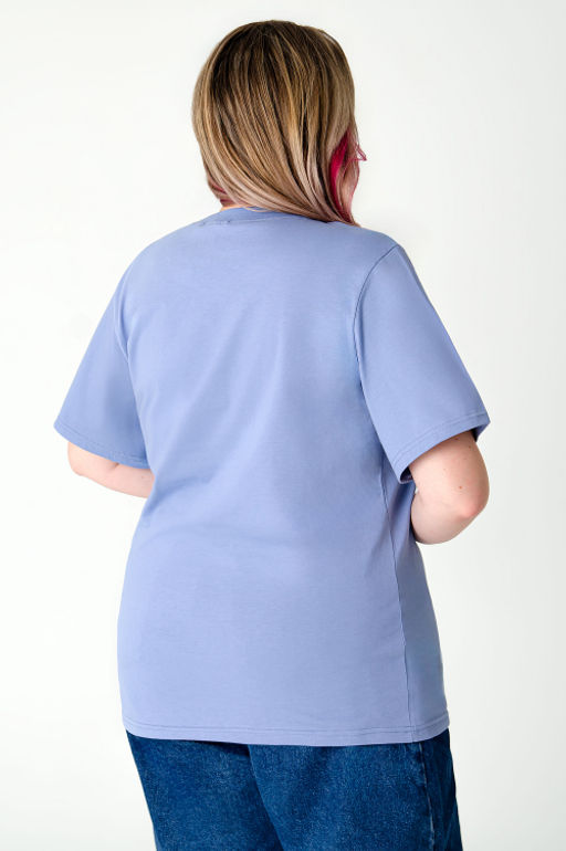 Арт. 3-1151 Футболка женская 50-58 (5 шт) Цвет:сиреневый - Калинка фото 13