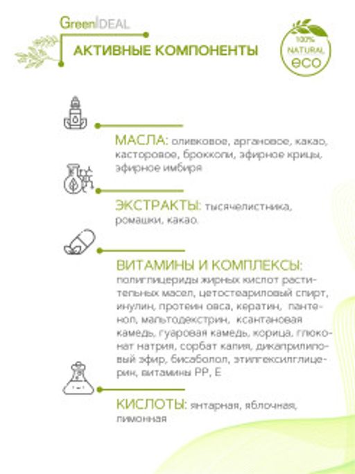Бальзам-кондиционер для ежедневного ухода за нормальными и жирными волосами (натуральный, бессульфатный) - Greenideal фото 4