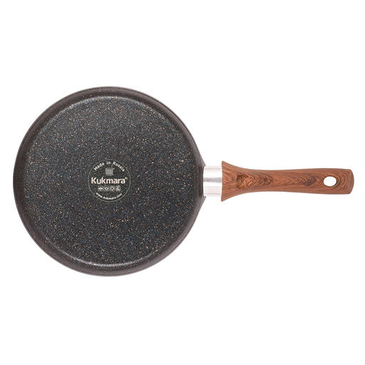 Сковорода блинная алюмин. 220мм с ручкой (АП) "Granit ultra Induction" blue (сбгги222а) (Кукмара)