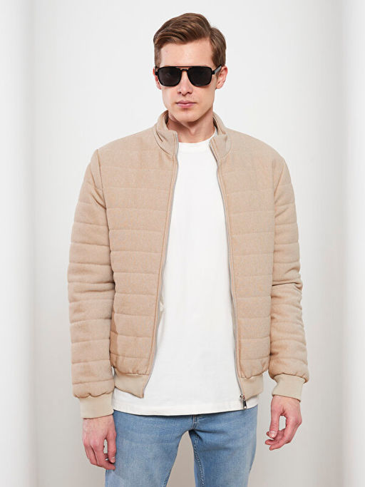 Slim Fit Dik Yaka Uzun Kollu Erkek Spor H?rka