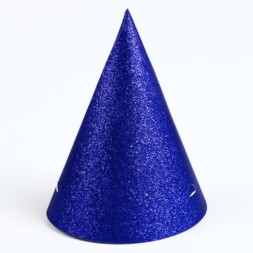 Карнавальный колпак «Блеск», набор 6 шт., цвет синий