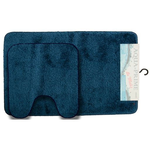 Комплект ковриков для в/к AQUA-Prime BeMaks из 2 шт 50х80/40х50см (синий)