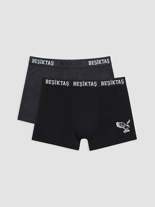 Be?ikta? Bask?l? Erkek Boxer 2li Paket