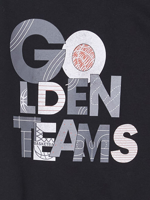 Bisiklet Yaka Bask?l? Erkek Bebek Sweatshirt - Waikiki фото 2