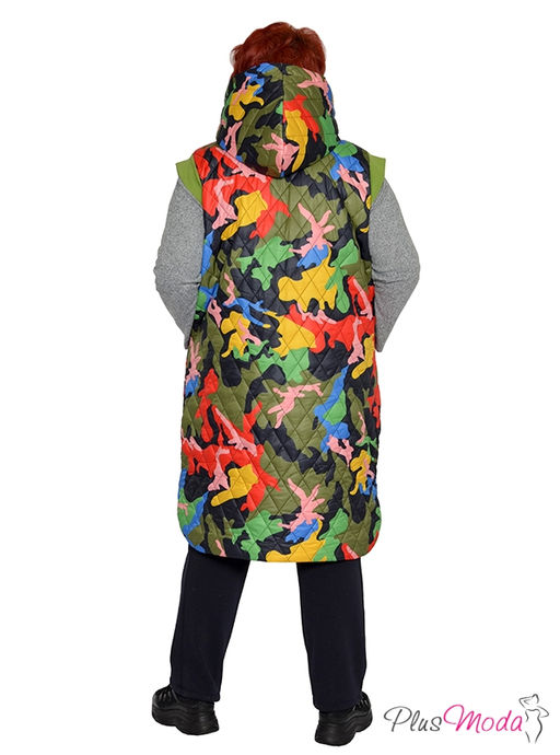 Кардиган-жилет Модель №1528 размеры 44-84 - Plusmoda фото 6