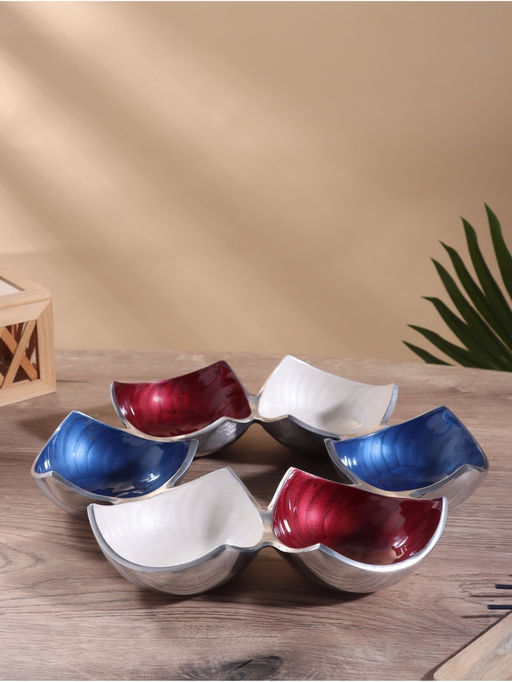 Менажница Триколор алюминий 29х29х3,5 см