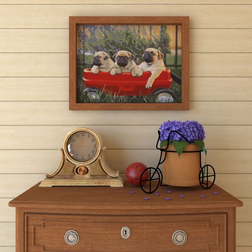 ФРЕЯ PNB/R2 №08 Набор для раскрашивания по номерам 30 х 40 см Мопсы  фото 5