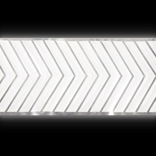 Цена за 3 шт. Светоотражающая лента-термонаклейка «Стрелки», 5,5 см, 1 ± 0,1 м, цвет серый