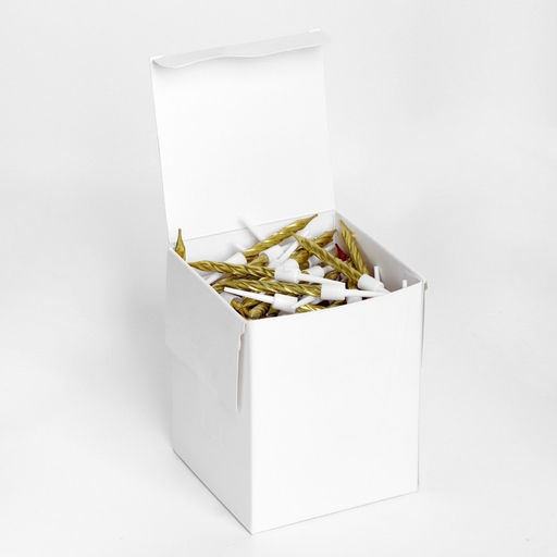 Набор свечи в торт Спираль, 200шт, 5 см, золотой металлик - Страна карнавалия фото 10