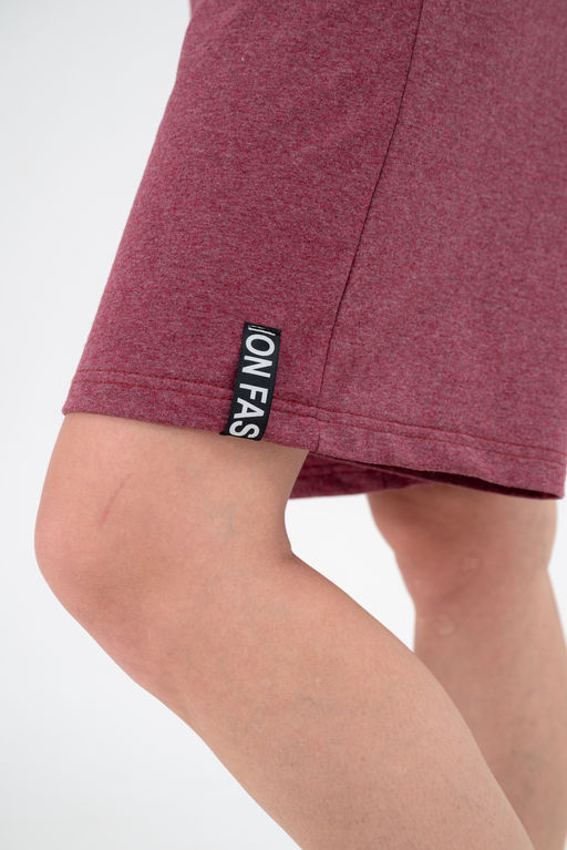 Костюм из футера унисекс бордо-меланж - Амадэль фото 9