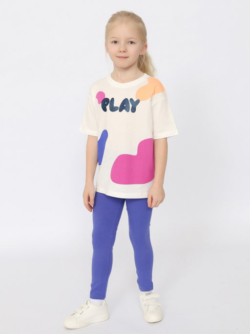 CRB wear/CSKG 63761-21-395 Футболка для девочки,экрю/Ex.Cherubino фото 2