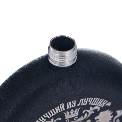 Фляжка Мужик, нержавеющая сталь, круглая, 150 мл, 5 oz