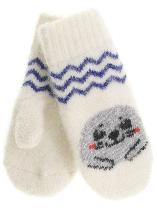 Варежки детские круговые Морской котик 0519-1