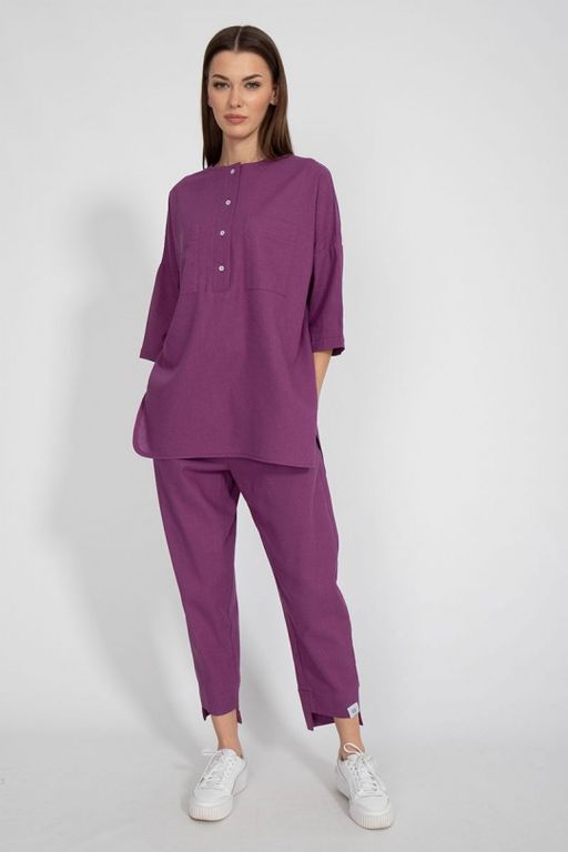 Льняная рубашка 4081 - Kivviwear фото 2