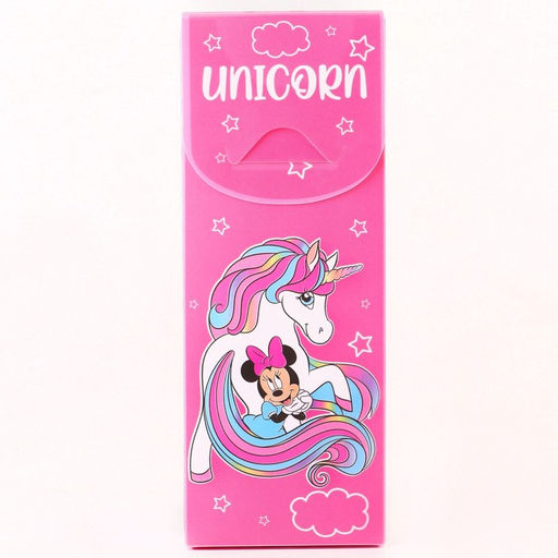 Цена за 5 шт. Пенал-футляр пластиковый, 75х195х25 мм, сборный, Минни Маус и единорог - Disney фото 3