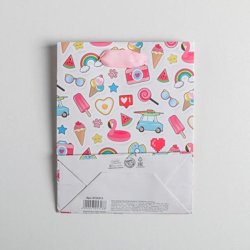 Пакет ламинированный вертикальный Хорошего настроения!, S 12 15 5.5 см - Дарите счастье фото 4