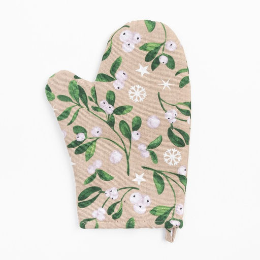 Кухонный набор Доляна Frosty berries: варежка 20х27 см, прихватка 19х19 см, 100% хл  фото 2