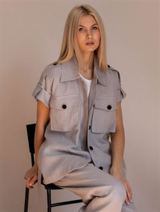 жилет лен - Волтри фото 2