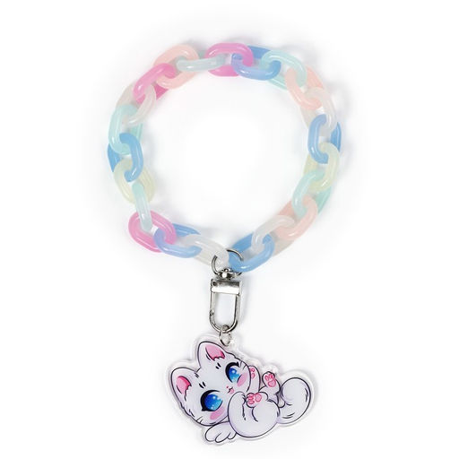 Брелок для ключей на цепочке «Котик», 26×5 см