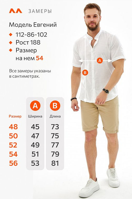 Мужская льняная рубашка с воротником-стойкой Happy Fox  фото 11