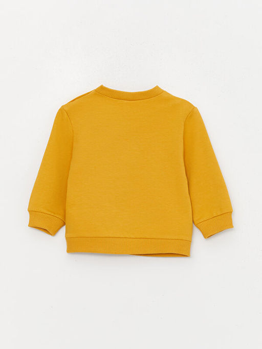 Bisiklet Yaka Uzun Kollu Bask?l? Erkek Bebek Sweatshirt ve E?ofman Alt 2li Tak?m - Waikiki фото 3