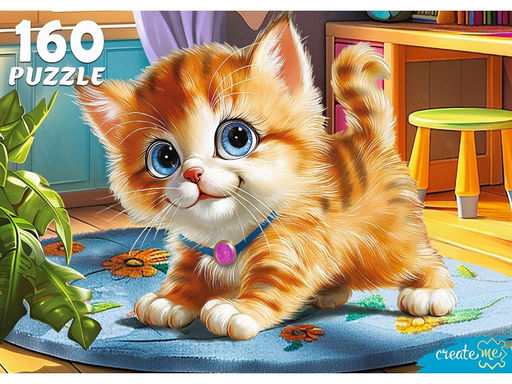 Puzzle 160 элементов "Милый рыжий котенок" (Ф160-4542)