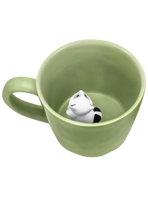 Кружка 300 мл 14*10*7,5 см "Енот" с фигуркой внутри, фарфор