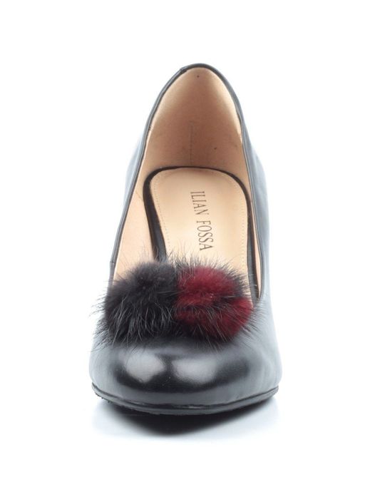 06-YF139-100 BLACK Туфли женские (натуральная кожа) - Фабричный китай фото 9