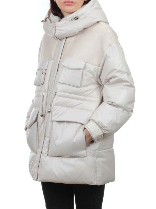 338-X28 LT. BEIGE Куртка зимняя женская (200 гр. холлофайбер) - Fashion фото 5