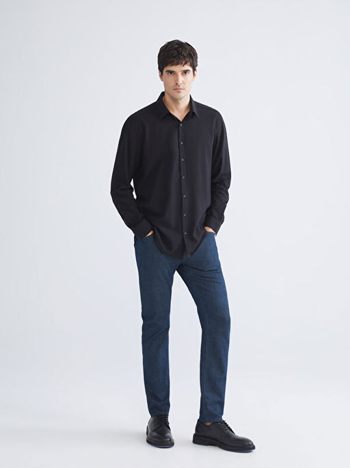 Slim Fit Uzun Kollu Erkek G?mlek